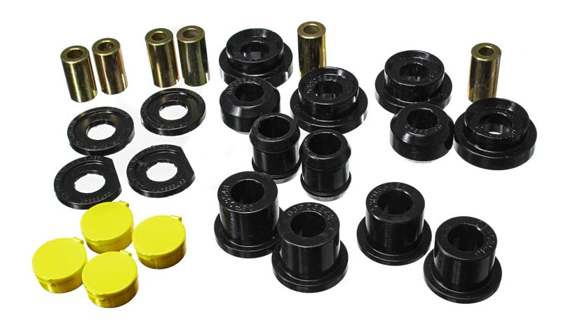 Energy Suspension 06-11 Honda Civic Black Rear Lower Trailing Arm and Lower Knuckle Bushing Set - Blais Performance Parts