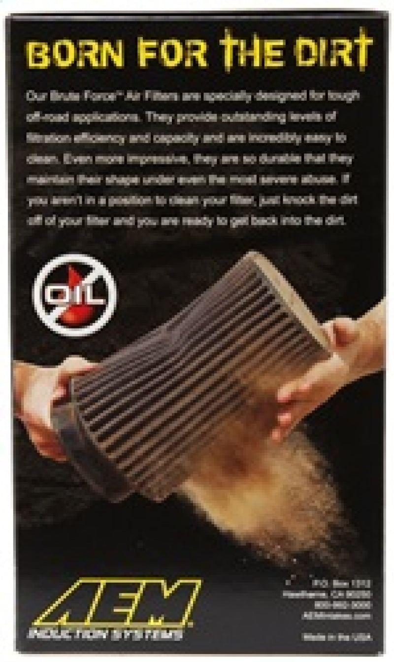 AEM Dryflow 3.5in. X 7in. Round Tapered Air Filter - Blais Performance Parts