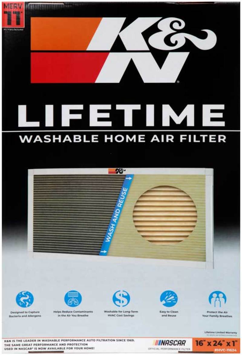 K&N HVAC Filter - 16 x 24 x 1 - Blais Performance Parts