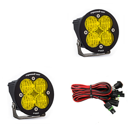 Baja Designs Squadron R Pro Wide Cornering Pair LED Light Pods - Amber - Blais Performance Parts