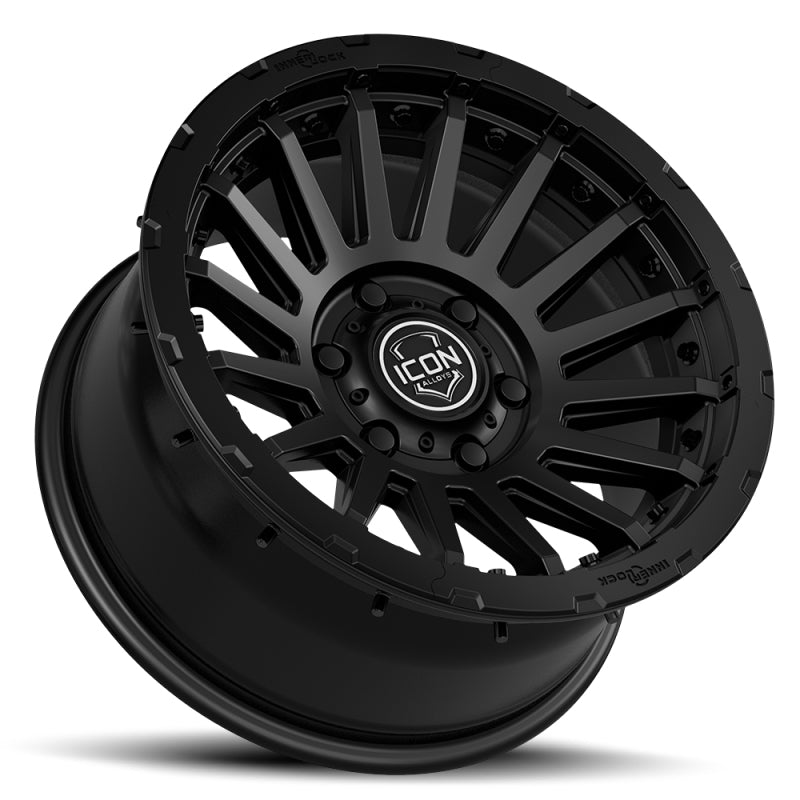 ICON Recon Pro 17x8.5 6x5.5 0mm Offset 4.75in BS 106.1mm Bore Satin Black Wheel - Blais Performance Parts