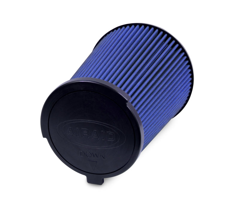 Airaid 10-14 Ford Mustang Shelby 5.4L Supercharged Direct Replacement Filter - Oiled / Blue Media - Blais Performance Parts