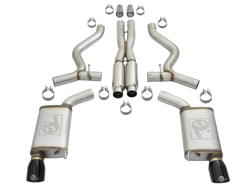 aFe 11-21 Dodge Durango V6-3.6L / V8-5.7L MACH Force-Xp 304 SS Cat-Back Exhaust System w/ Black Tip - Blais Performance Parts