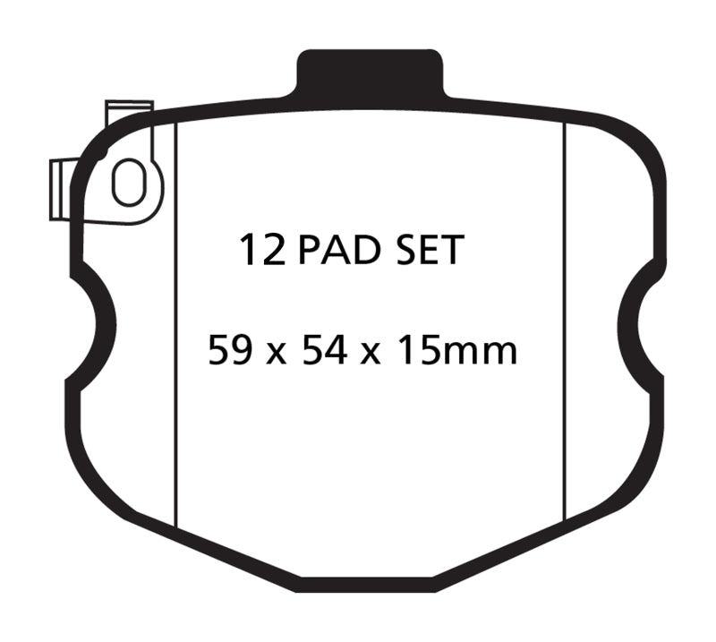 EBC 10-13 Chevrolet Corvette (C6) 6.2 Grand Sport Yellowstuff Front Brake Pads - Blais Performance Parts