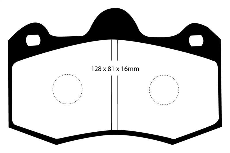 EBC 10+ Lotus Evora 3.5 Redstuff Front Brake Pads - Blais Performance Parts