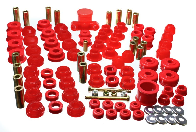 Energy Suspension 88-91 Honda Civic/CRX Red Hyper-Flex Master Bushing Set - Blais Performance Parts