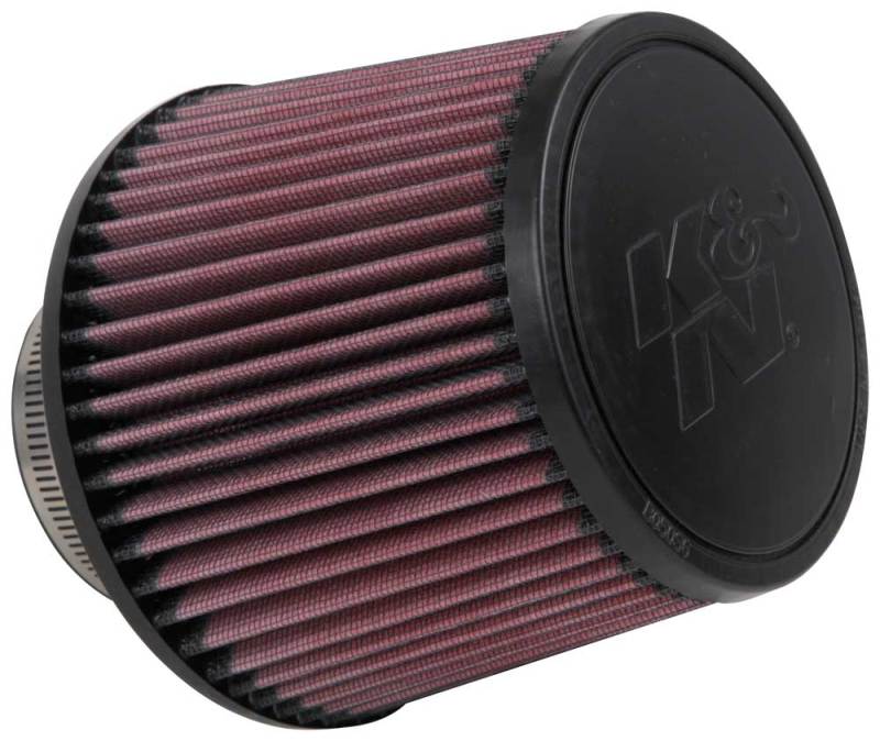 K&N Filter Universal Rubber Filter 3in Flange ID 6in Base OD 5.125in Top OD 5in Height - Blais Performance Parts