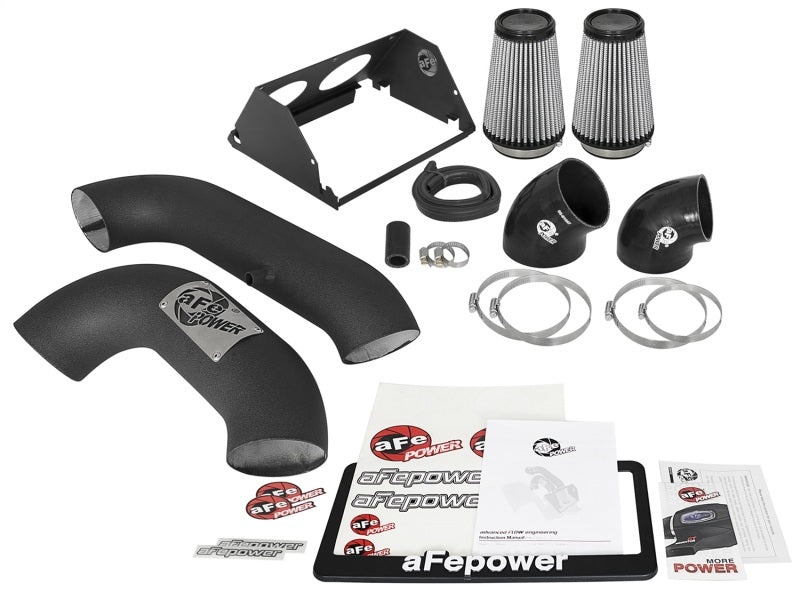 aFe MagnumFORCE 2XP Intake w/3.5in Black Steel Housing Pro DRY S Filter 2017 Ford F-150 V6-3.5L (tt) - Blais Performance Parts