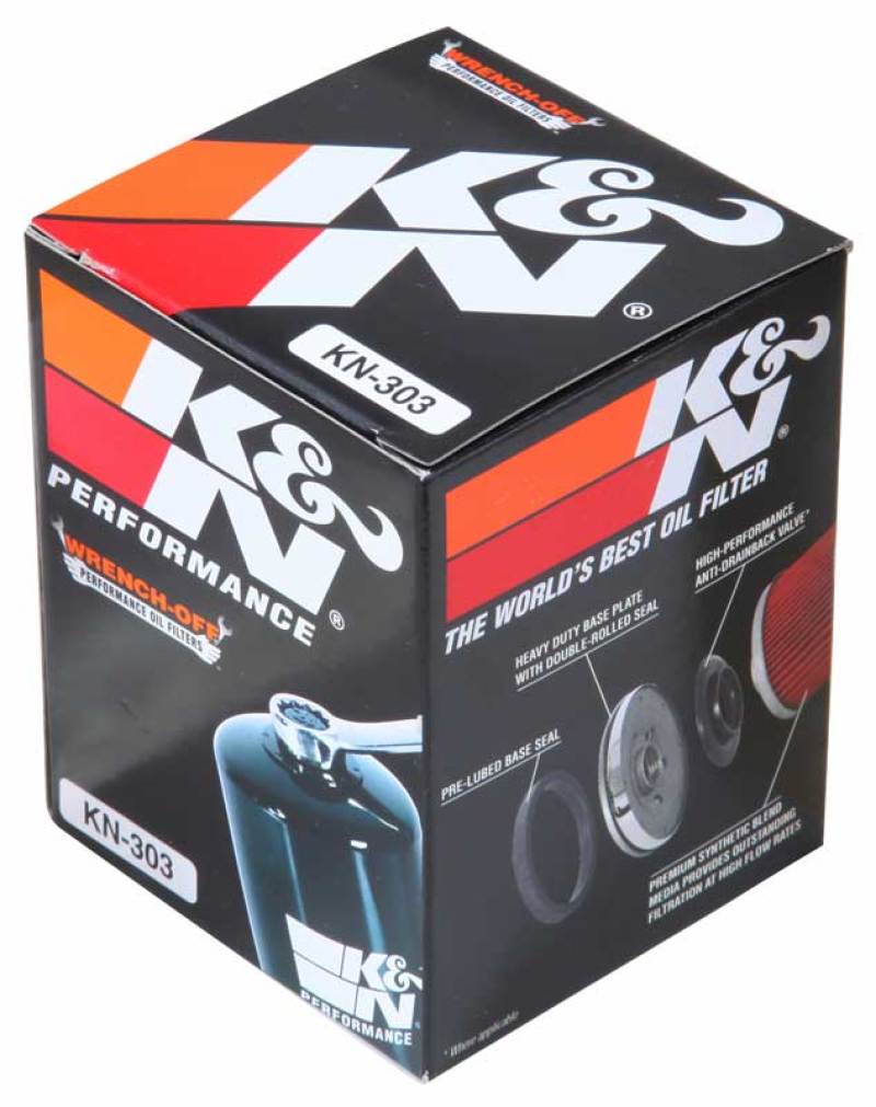 K&N Honda / Kawasaki / Yamaha / Polaris / Victory 2.688in OD x 3.344in H Oil Filter - Blais Performance Parts