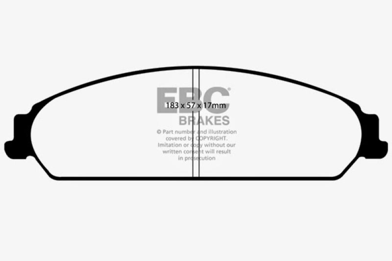 EBC 13-14 Chrysler 200 3.6 Redstuff Front Brake Pads - Blais Performance Parts