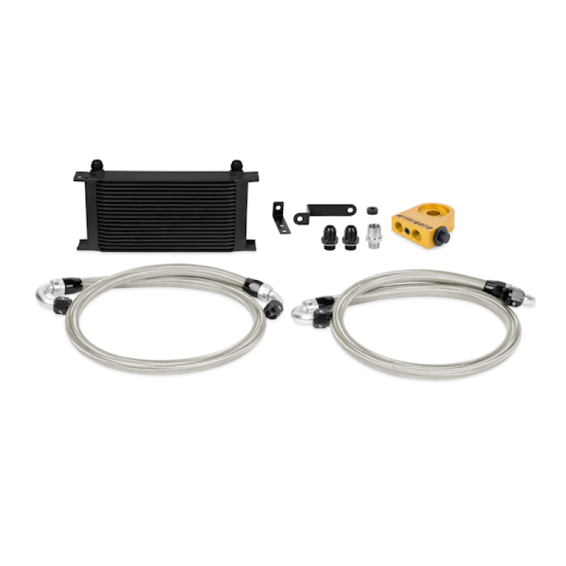 Mishimoto 08-14 WRX/STi Thermostatic Oil Cooler Kit - Black - Blais Performance Parts