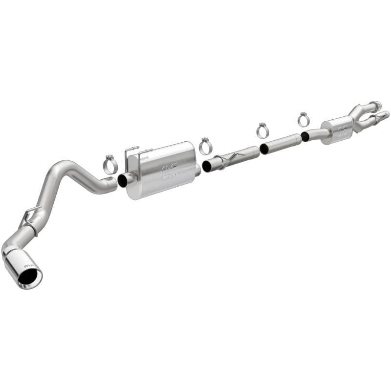 MagnaFlow 2020 Ford F250/F350 3.5in Street Series Cat-Back Exhaust Rear Passenger Exit-Polished Tip - Blais Performance Parts