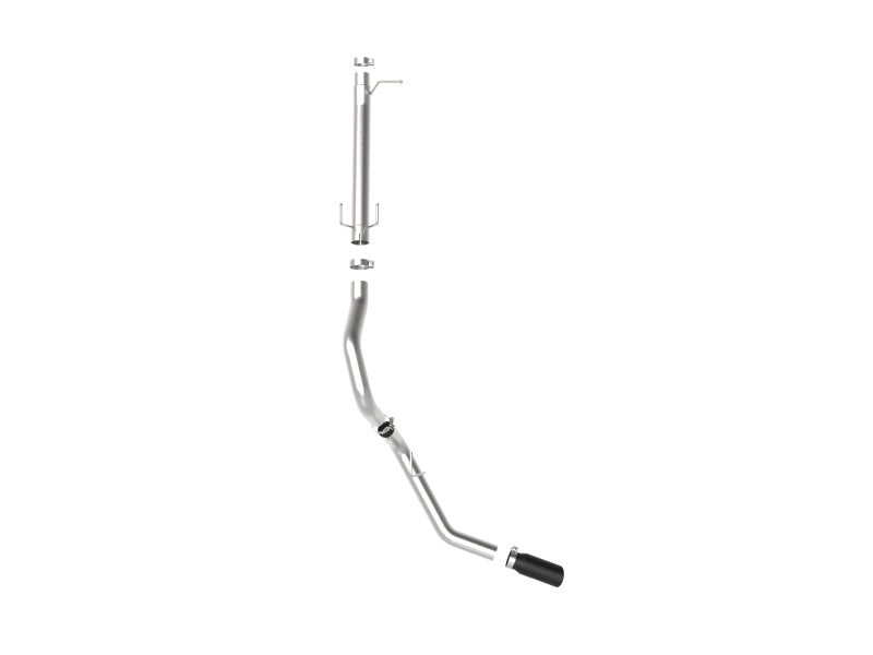 aFe Apollo GT Series 3-1/2in 409 SS Axle-Back Exhaust 17-20 Ford F-250/F-350 Black Tips w/o Muffler - Blais Performance Parts