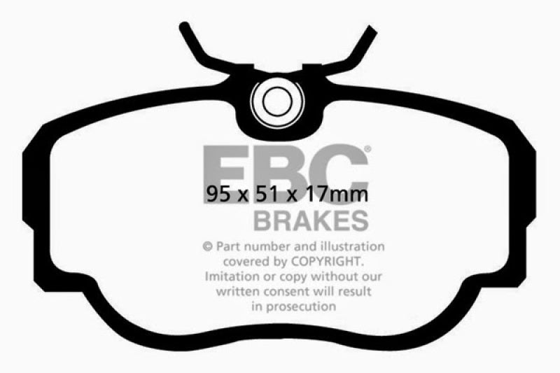 EBC 83-85 BMW 318 1.8 (E30) Yellowstuff Front Brake Pads - Blais Performance Parts