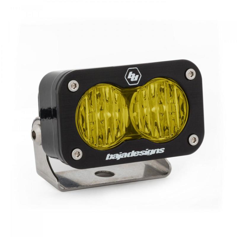 Baja Designs S2 Pro Wide Cornering Pattern LED Light - Amber - Blais Performance Parts