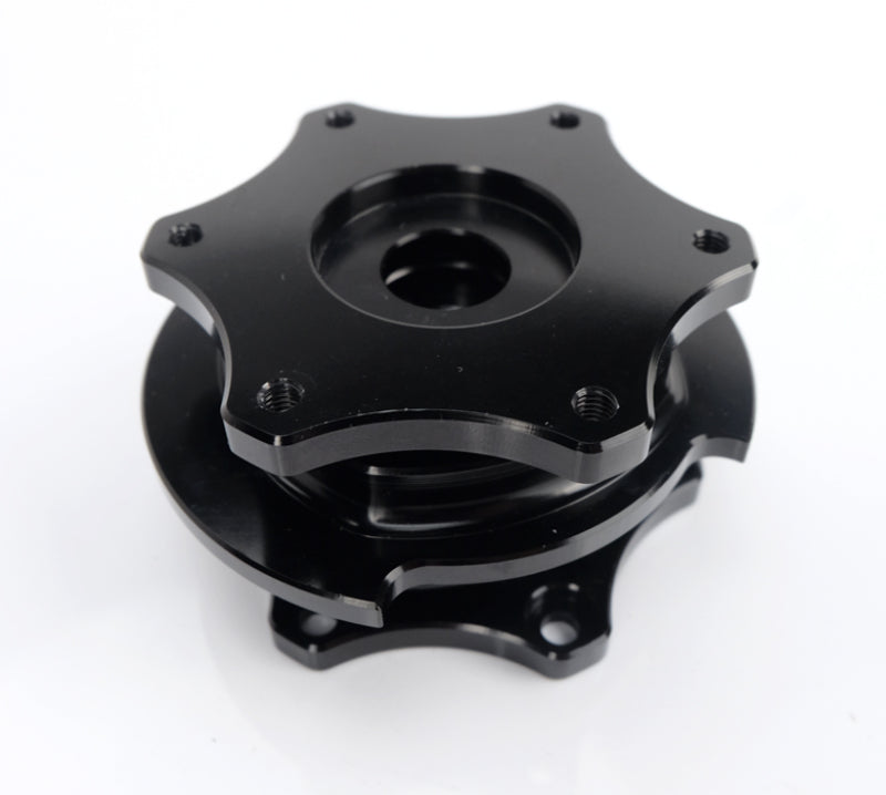 NRG Quick Release SFI SPEC 42.1 - Shiny Black Body / Shiny Black Ring - Blais Performance Parts