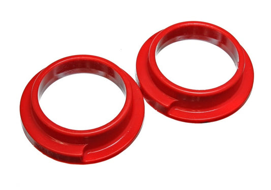 Energy Suspension Universal 3in ID 4 5/16in OD 1 1/8in H Red Coil Spring Isolators (2 per set) - Blais Performance Parts