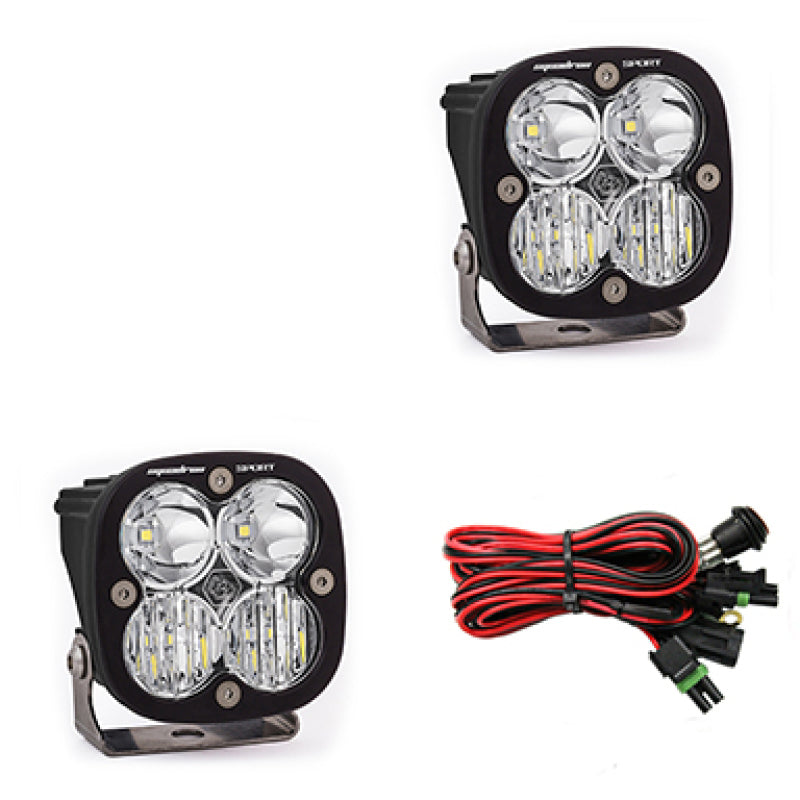Baja Designs Squadron Sport Driving/Combo Pair LED Light Pods - Clear - Blais Performance Parts