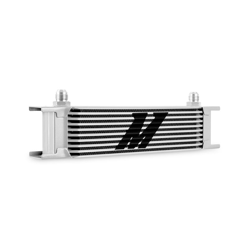 Mishimoto Universal -8AN 10 Row Oil Cooler - Silver - Blais Performance Parts