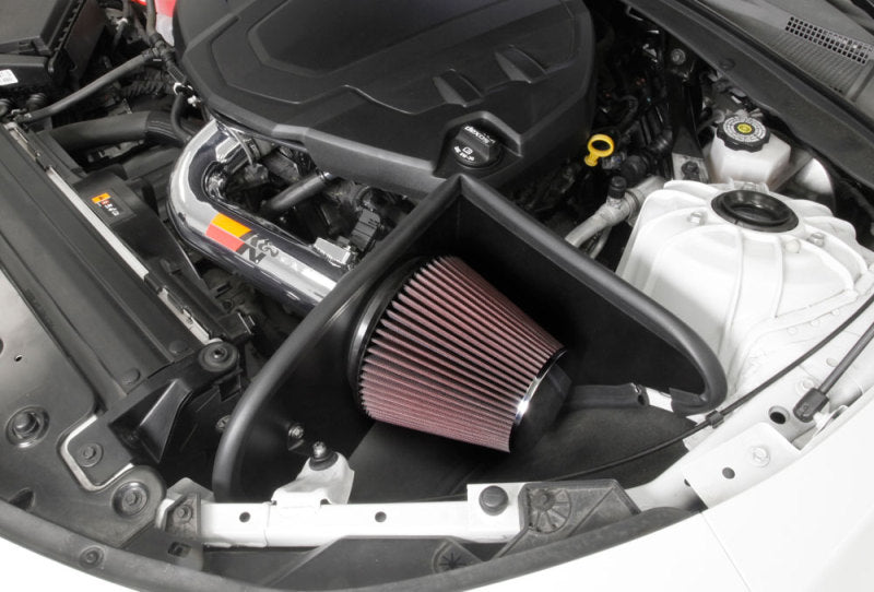 K&N 16-17 Chevy Camaro 3.6L Silver Typhoon Short Ram Intake - Blais Performance Parts