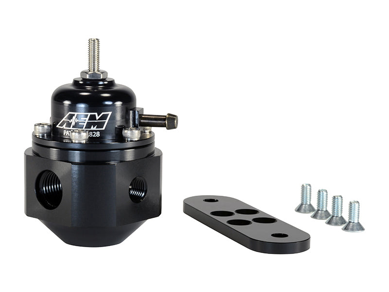 AEM Universal Black Adjustable Fuel Pressure Regulator - Blais Performance Parts