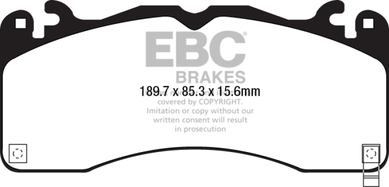 EBC 2015+ Ford Mustang (6Th Gen) 2.3L Turbo (GT Package) Bluestuff Front Brake Pads - Blais Performance Parts