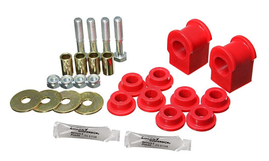 Energy Suspension 2005-07 Ford F-250/F-350 SD 2/4WD Rear Sway Bar Bushing Set - 1-1/8inch - Red - Blais Performance Parts