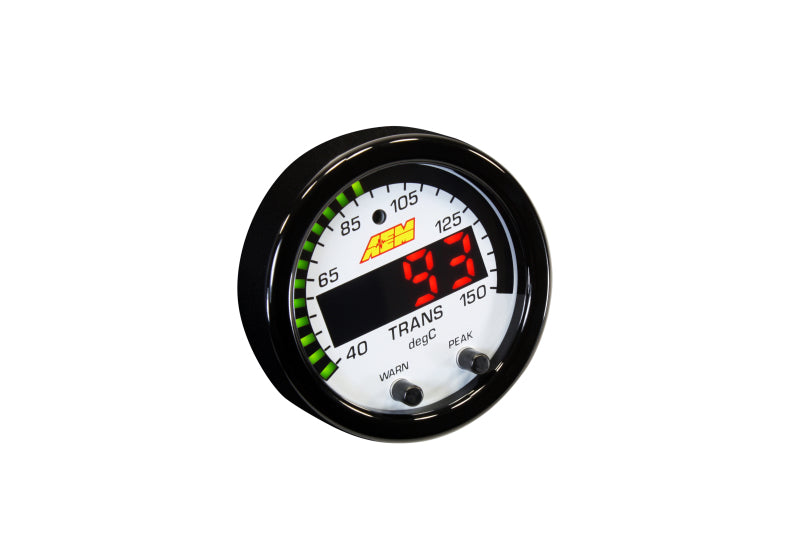 AEM X-Series Temperature 100-300F Gauge Kit (ONLY Black Bezel and Water Temp. Faceplate) - Blais Performance Parts