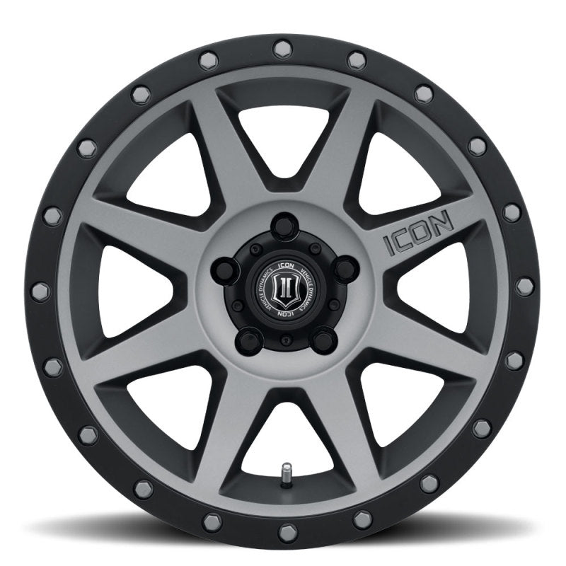 ICON Rebound Pro 17x8.5 5x4.5 0mm Offset 4.75in BS 71.5mm Bore Titanium Wheel - Blais Performance Parts