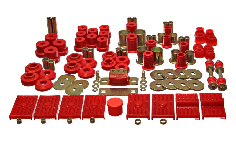 Energy Suspension 76-79 Firebird / 75-79 Nova Red Hyper-flex Master Bushing Set - Blais Performance Parts