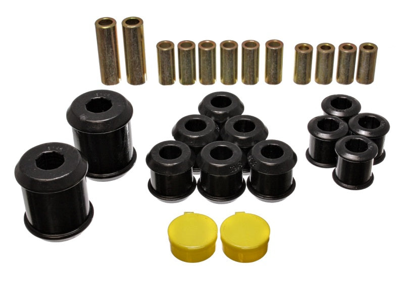 Energy Suspension 95-99 Mitsubishi Eclipse FWD/AWD Black Rear Control Arm Bushing Set - Blais Performance Parts