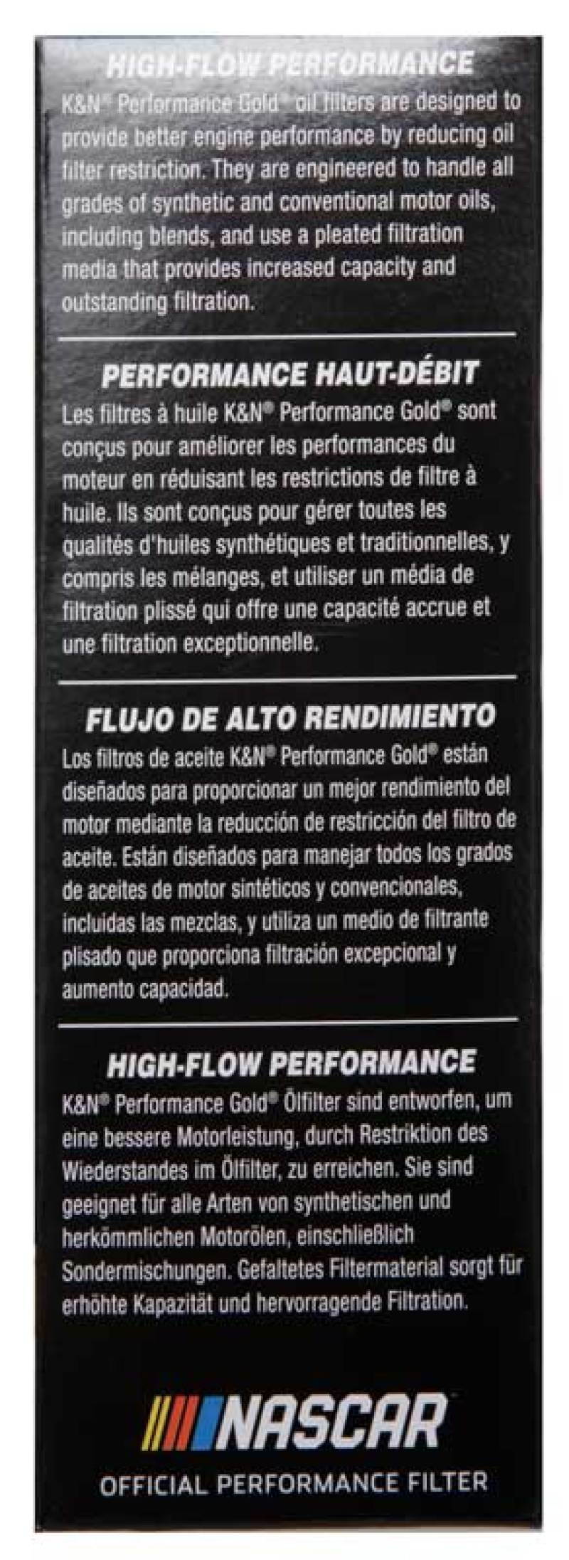 K&N Performance Oil Filter for 14-17 Dodge Durango 3.6L / 14-17 Jeep Grand Cherokee 3.6L - Blais Performance Parts