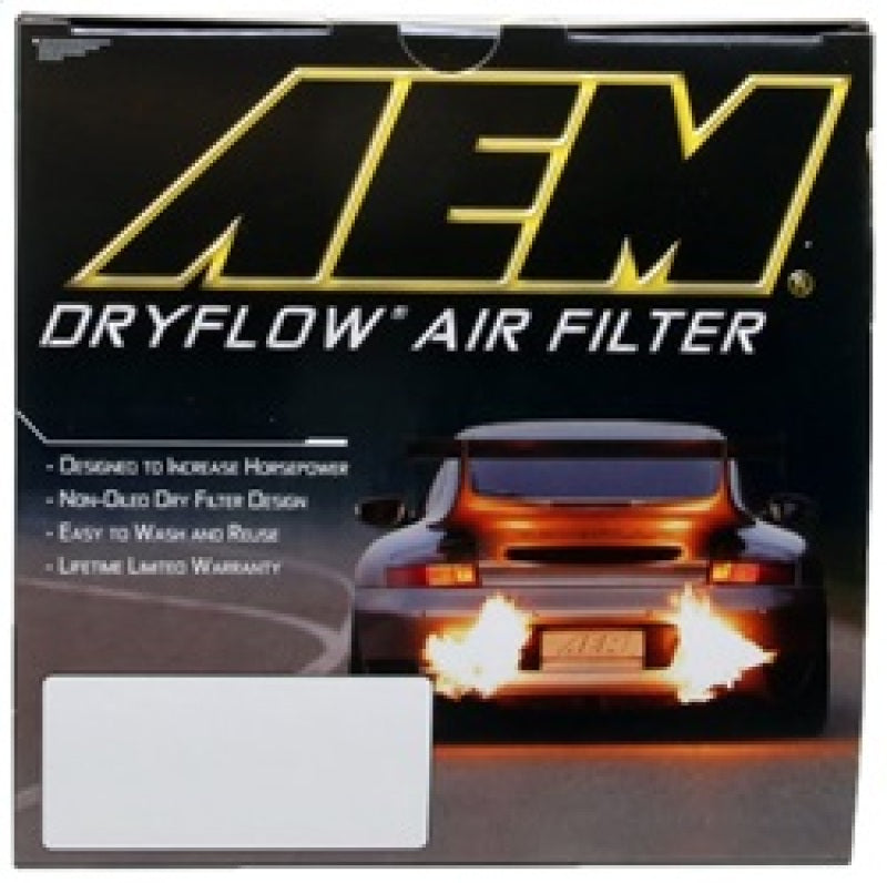 AEM DryFlow Air Filter - Round 2.75in ID x 6.25in OD x 8.25in H fits 2007-2014 Ford/Volvo - Blais Performance Parts