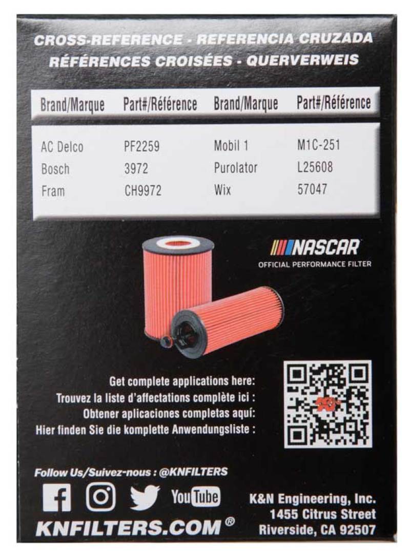 K&N Toyota / Lexus / Scion 2.75in OD x 2.64in H Oil Filter - Blais Performance Parts