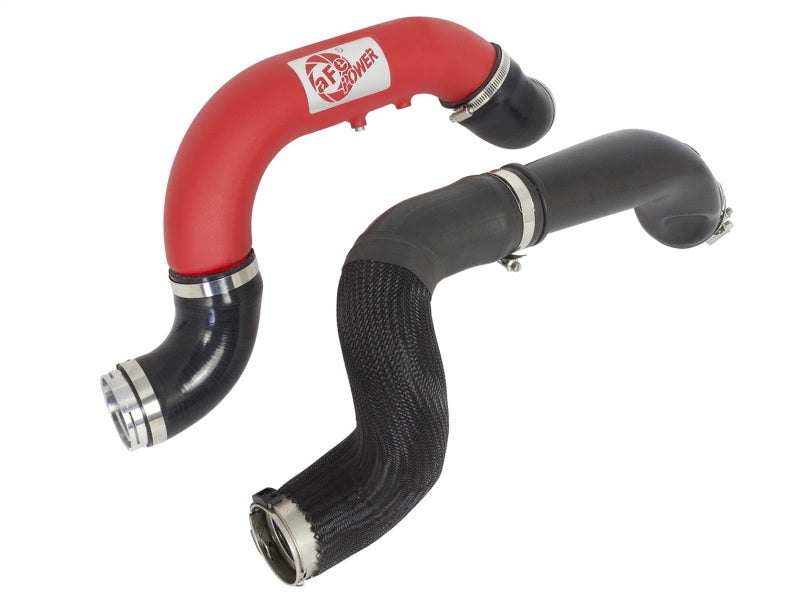 aFe BladeRunner 3in Red IC Tube Cold Side w/ Coupling & Clamp Kit 2016 GM Colorado/Canyon 2.8L - Blais Performance Parts