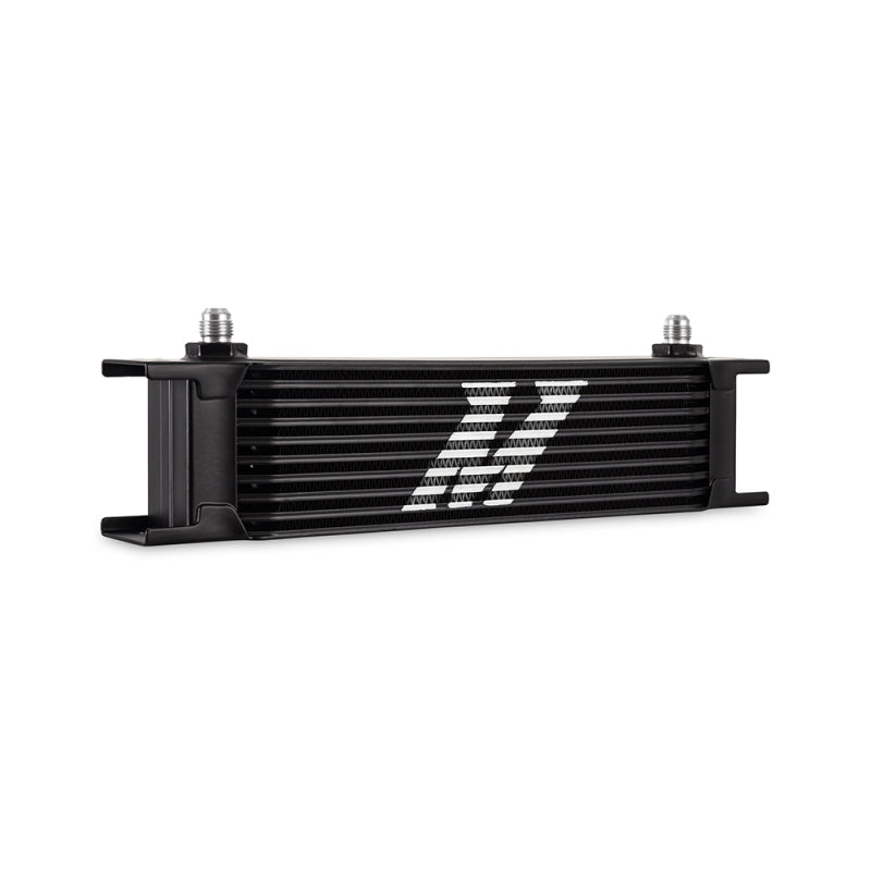 Mishimoto Universal - 6AN 10 Row Oil Cooler - Black - Blais Performance Parts