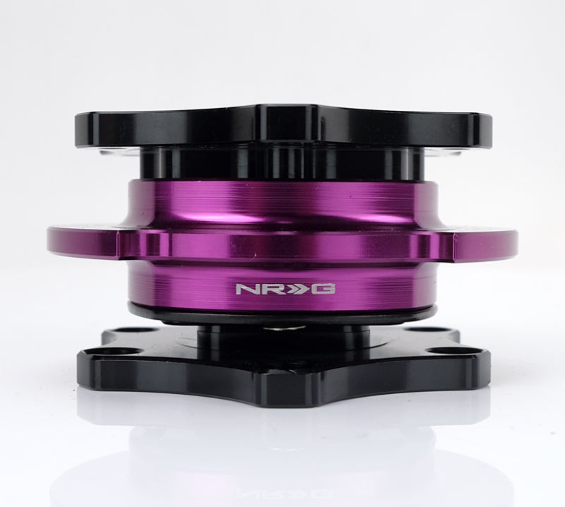 NRG Quick Release SFI SPEC 42.1 - Shiny Black Body / Shiny Purple Ring - Blais Performance Parts