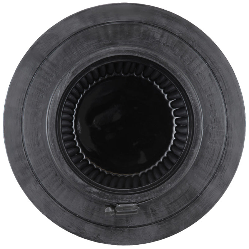 K&N Universal Rubber Filter-Round Tapered 4.5in Flange ID x 8in Base OD x 6.625in Top OD x 8in H - Blais Performance Parts