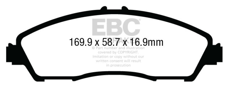 EBC 14+ Acura MDX 3.5 Ultimax2 Front Brake Pads - Blais Performance Parts