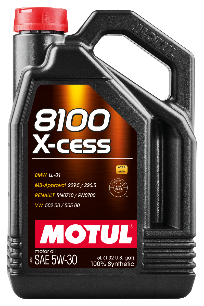 Motul Synthetic Engine Oil 8100 5W30 X-CESS 5L - Blais Performance Parts