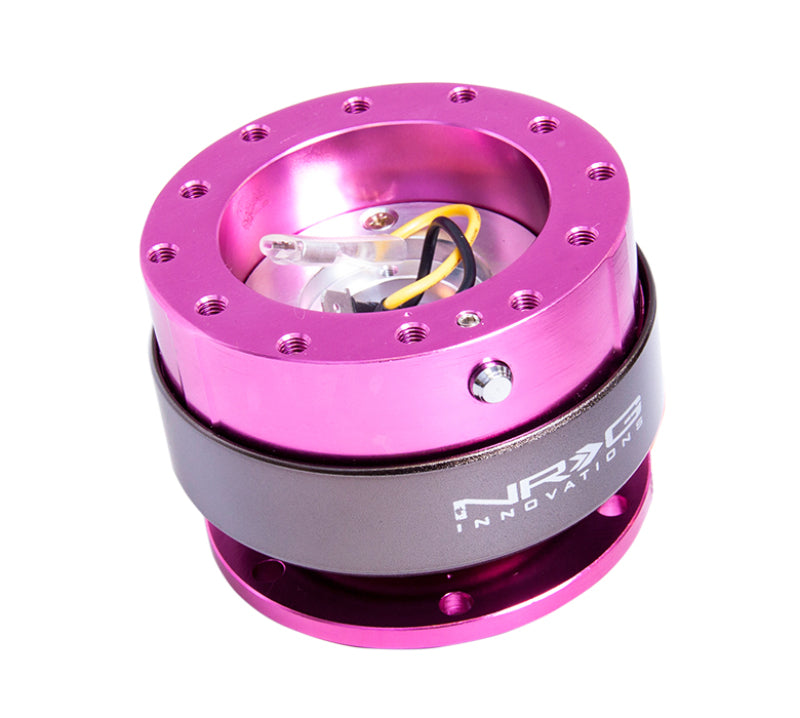 NRG Quick Release Gen 2.0 - Pink Body / Titanium Chrome Ring - Blais Performance Parts