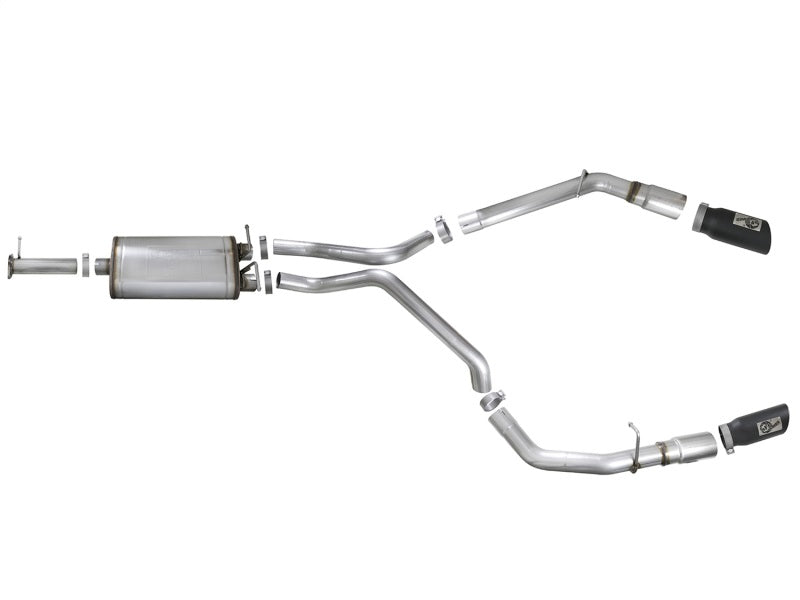 aFe MACH Force-Xp 3in 409 SS Cat-Back Exhaust 2019 RAM 1500 V8-5.7L w/ Black Tip - Blais Performance Parts