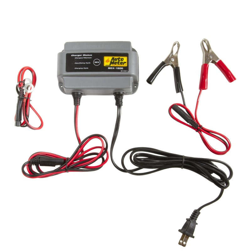 Autometer Battery Charger/Maintainer 12V/1.5A - Blais Performance Parts