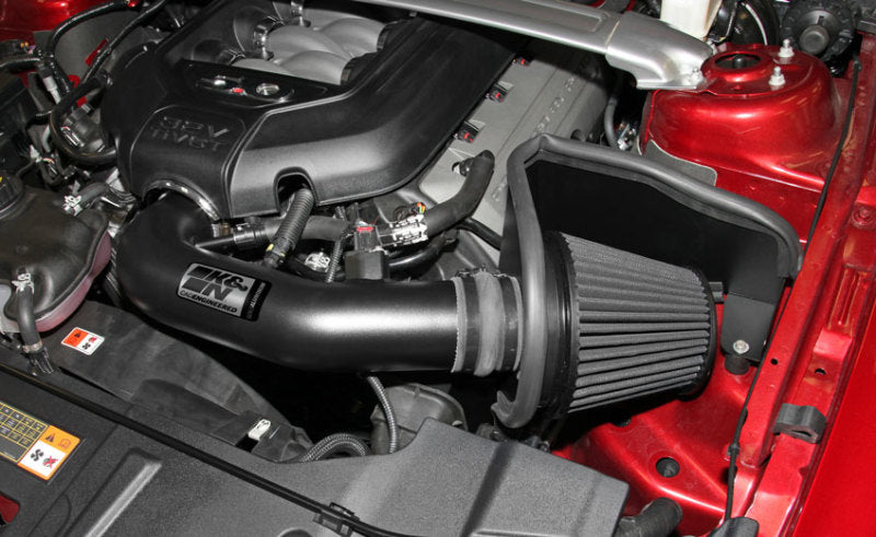 K&N 11-14 Ford Mustang GT 5.0L V8 Black Performance Intake Kit - Blais Performance Parts