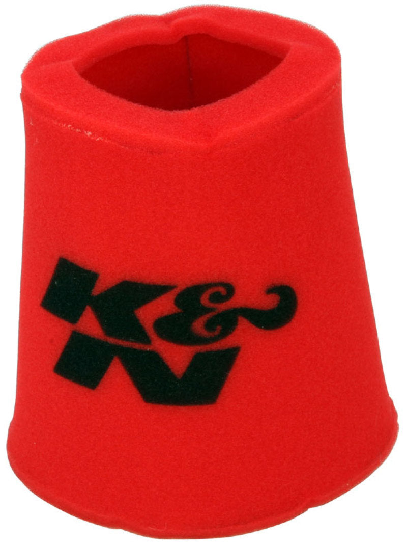 K&N Airforce PreCleaner Round Tapered Red Air Filter Foam Wrap 6in Base ID x 5in Top ID x 9in H - Blais Performance Parts