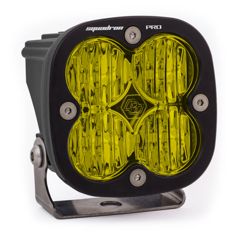 Baja Designs Squadron Pro Black Wide Cornering Pattern LED Light Pod - Amber - Blais Performance Parts