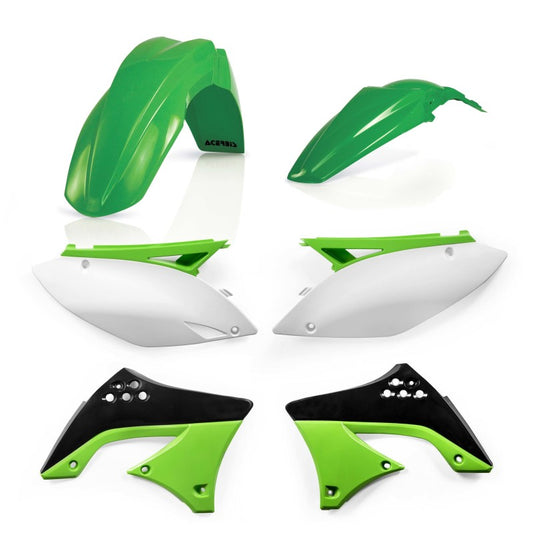 Acerbis 09-11 Kawasaki KX450F Plastic Kit - Green/White/Black Original 09 - Blais Performance Parts