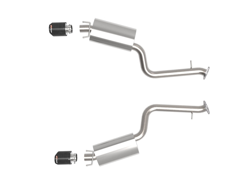 aFe Lexus IS350 14-22 V6-3.5L Takeda Axle-Back Exhaust System- Carbon Fiber Tip - Blais Performance Parts