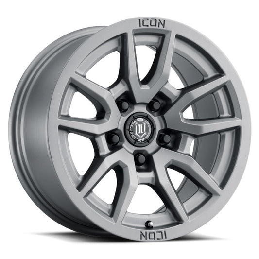 ICON Vector 5 17x8.5 5x150 25mm Offset 5.75in BS 110.1mm Bore Titanium Wheel - Blais Performance Parts