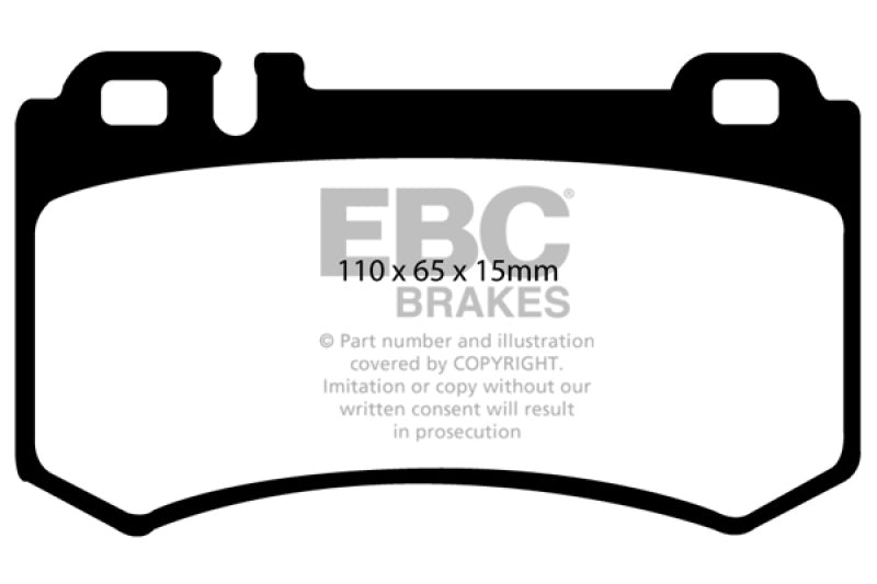 EBC 03-06 Mercedes-Benz CL55 AMG 5.4 Supercharged Redstuff Rear Brake Pads - Blais Performance Parts